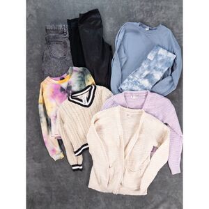 Girls Clothing Bundle Size 6/7 Gap Cat & Jack 90 Degree Lot of 8 Pieces